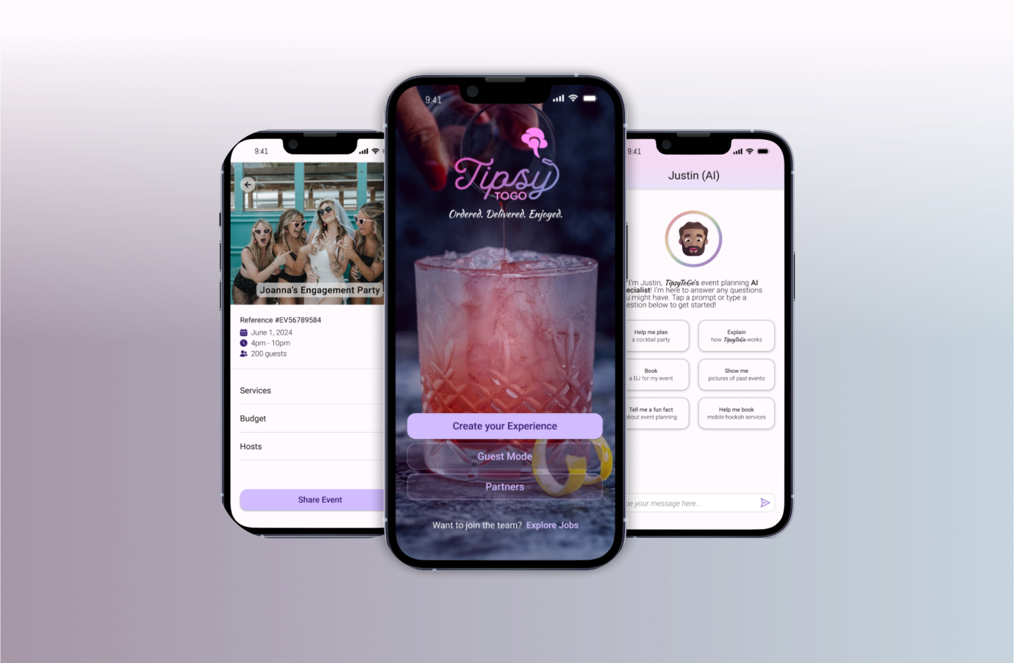 App landing showcase